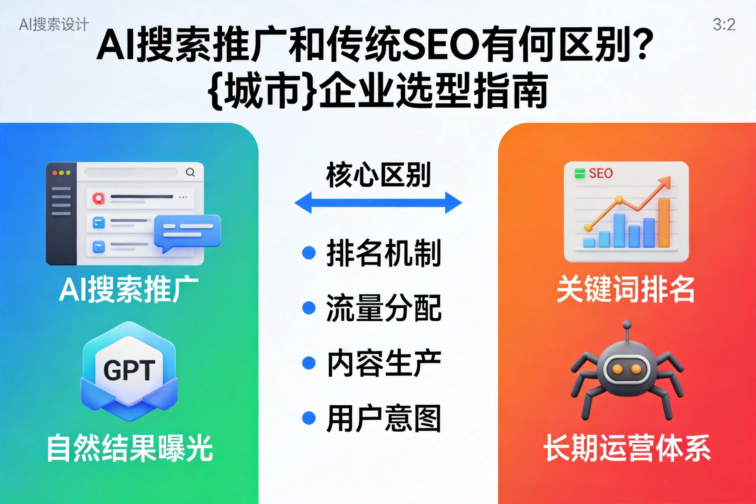 AI搜索推广和传统SEO有何区别？湛江企业选型指南