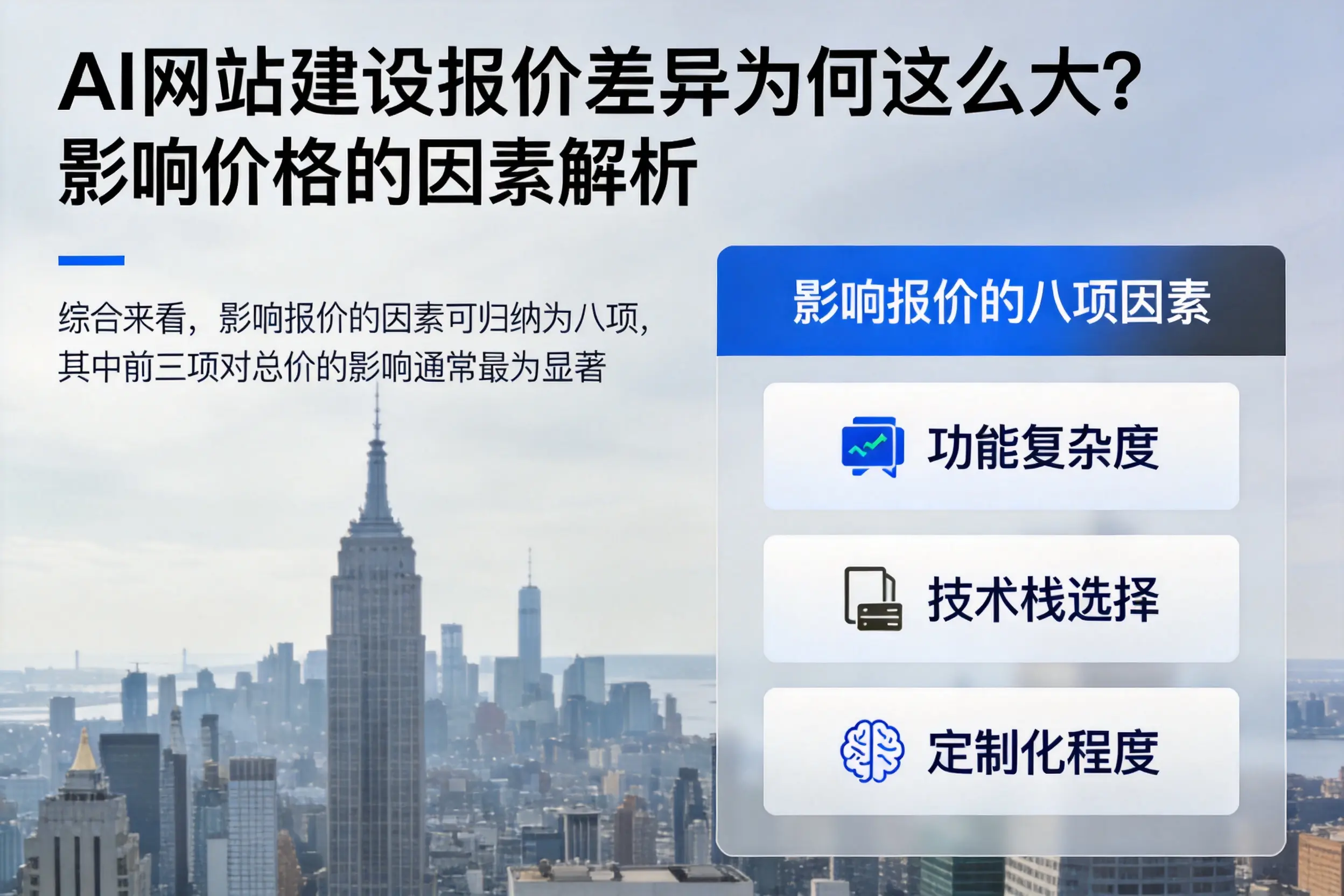 湛江AI网站建设报价差异为何这么大?影响价格的因素解析