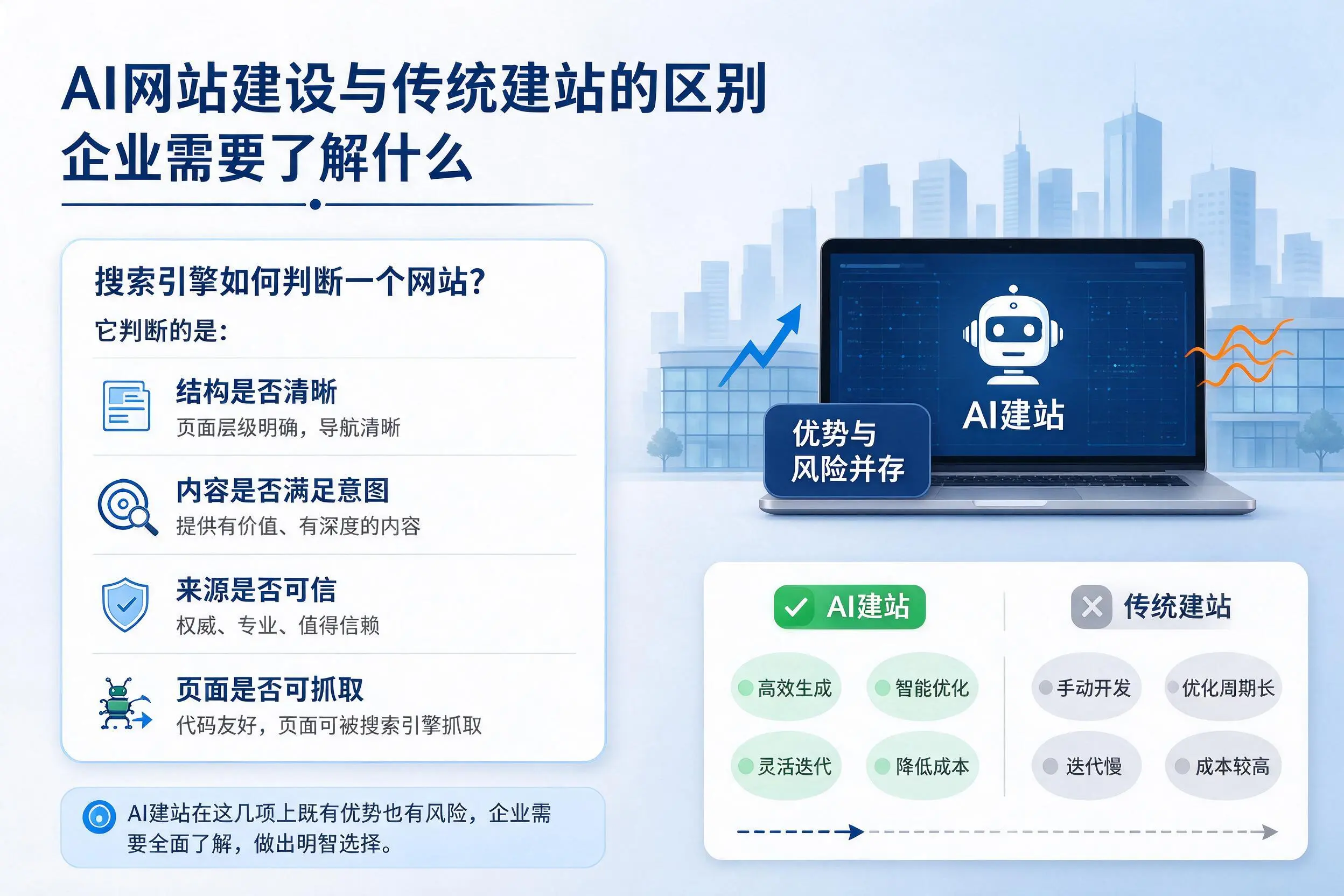 AI网站建设与传统建站的区别，湛江企业需要了解什么