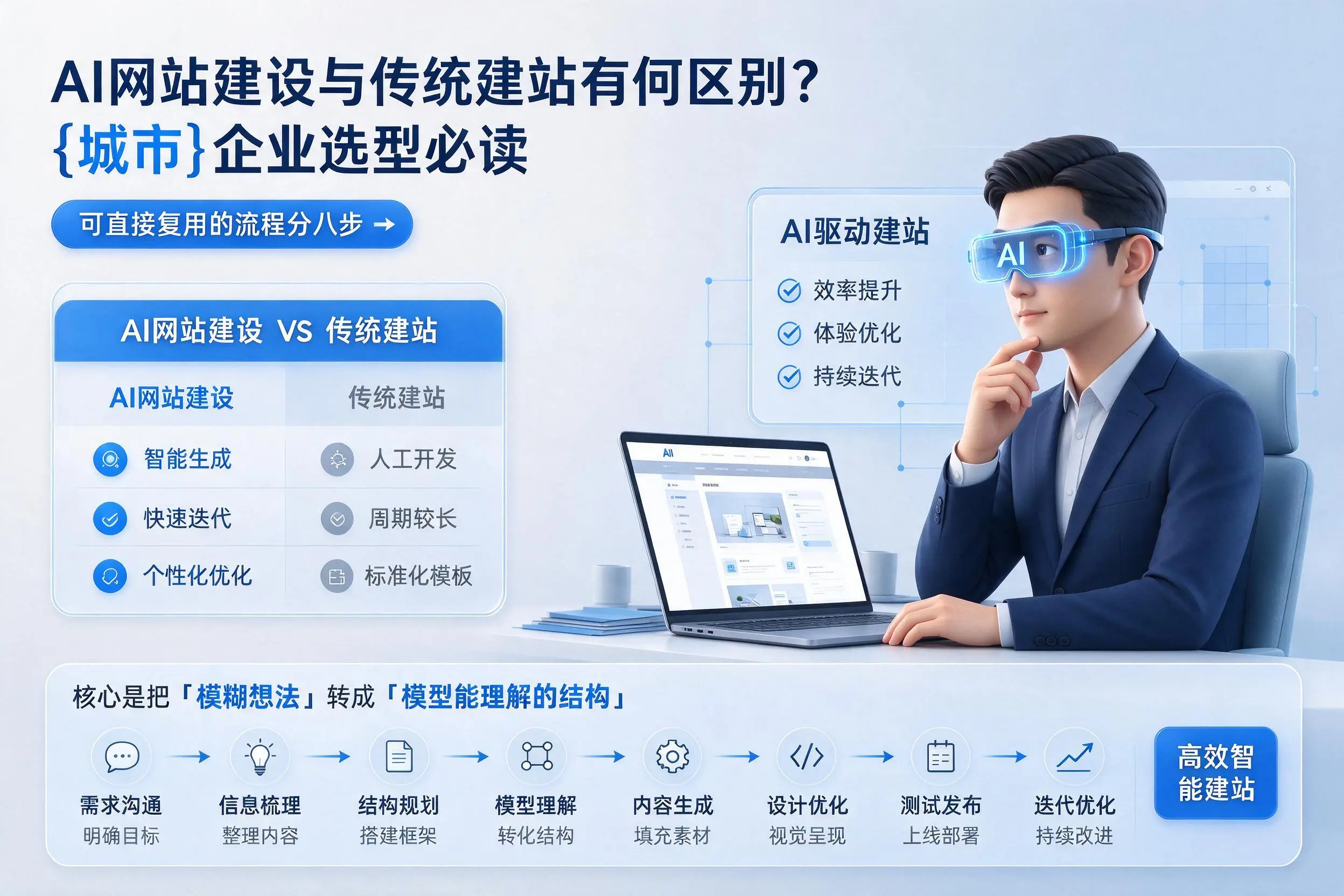 AI网站建设与传统建站有何区别？湛江企业选型必读
