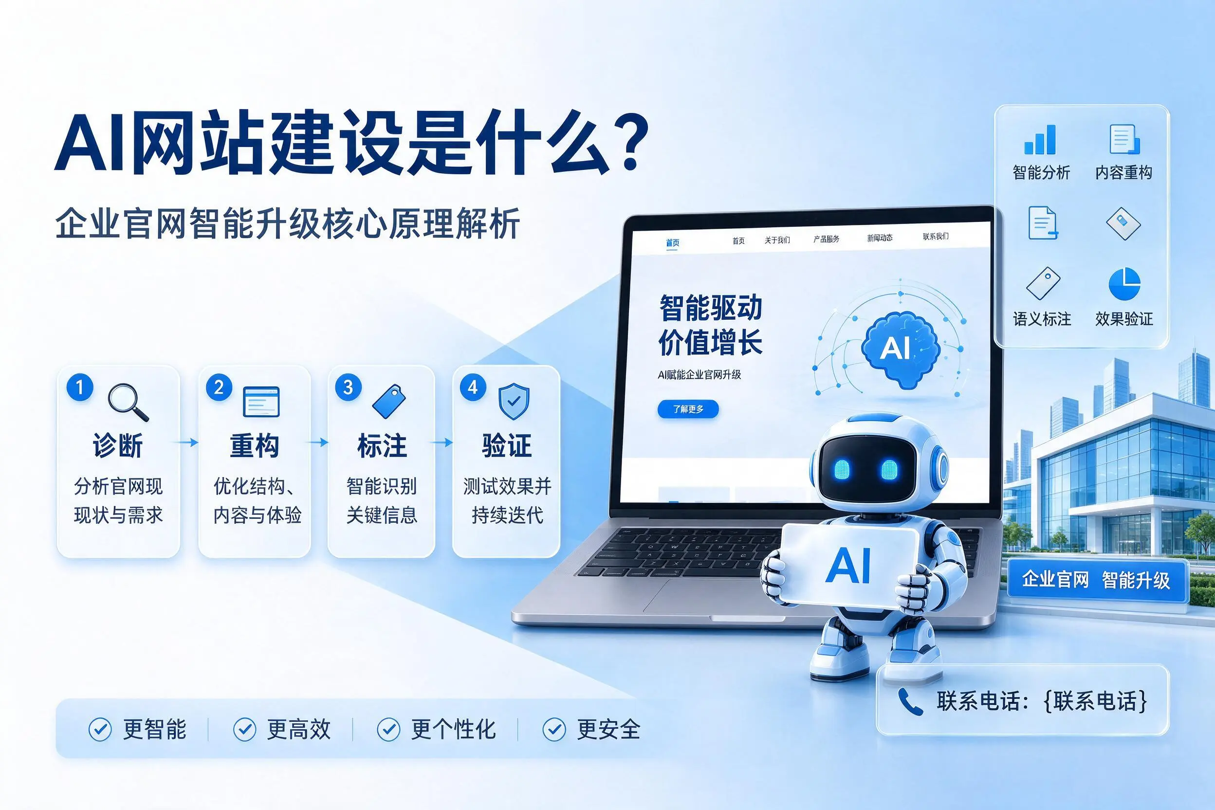 AI网站建设是什么？湛江企业官网智能升级核心原理解析