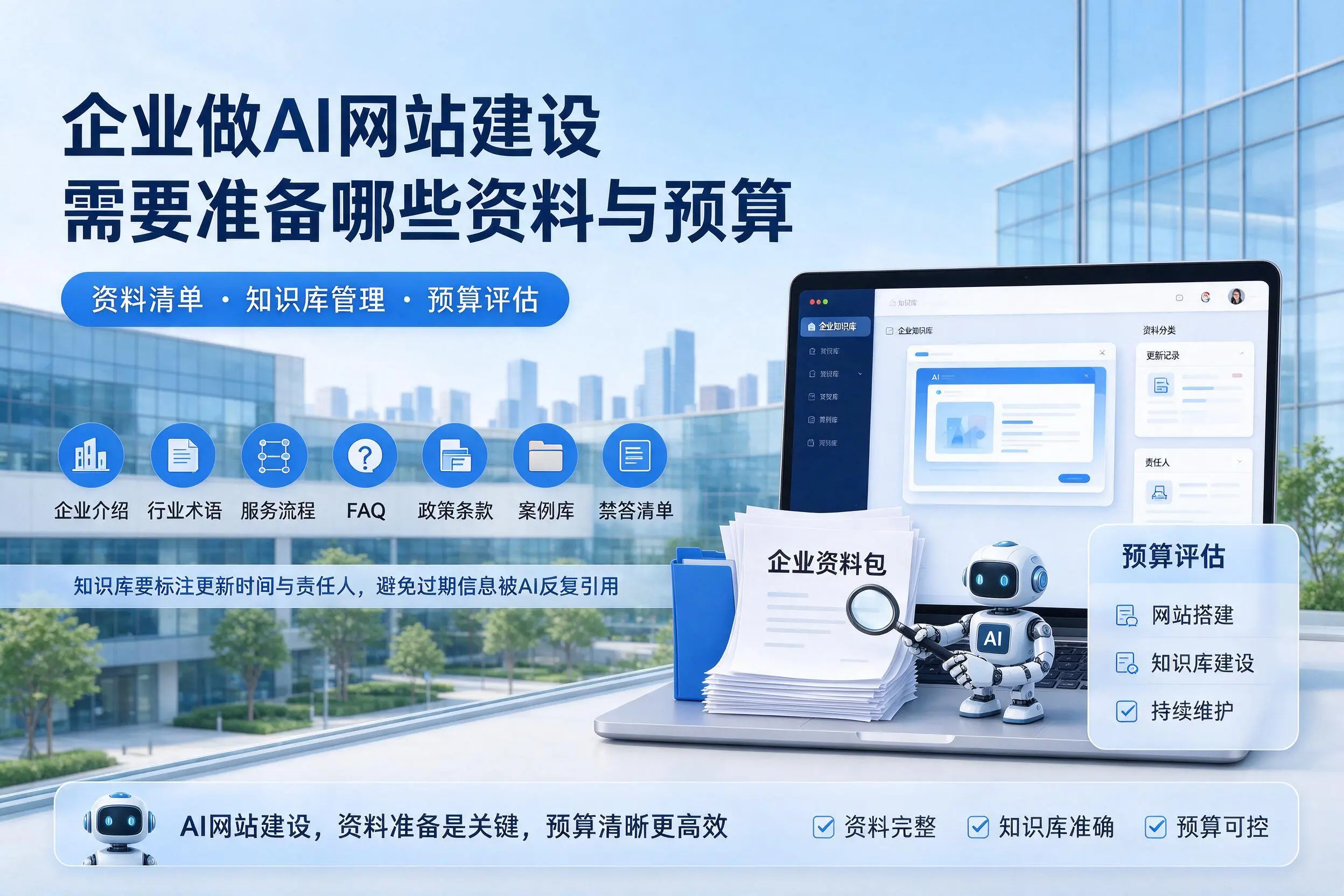 湛江企业做AI网站建设需要准备哪些资料与预算